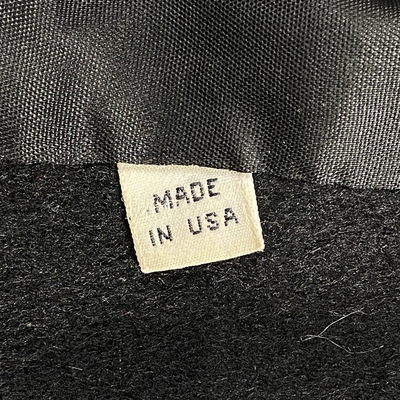 SOLD-Vintage‎ Petite Sophisticate Black Faux Fur Wool Blend Coat Jacket Womens P - Picture 9 of 11